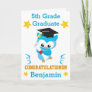 5th grade graduate blue and gold card
