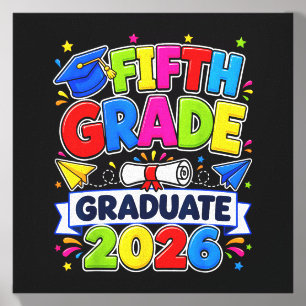 5th Grade Graduation 2026 Fifth Grade Graduate Canvas Photo Tile