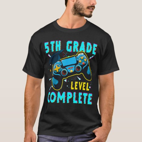 5th Grade Graduation Level Complete Gamer 2022 T_Shirt