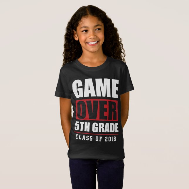 5th Grade Graduation School Begins Class 2018 tee (Front Full)