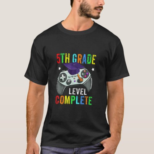 5Th Grade Graduation Tee Level Complete Video Game