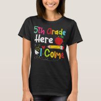 5th Grade Here I Come Teacher Back To School Boys
