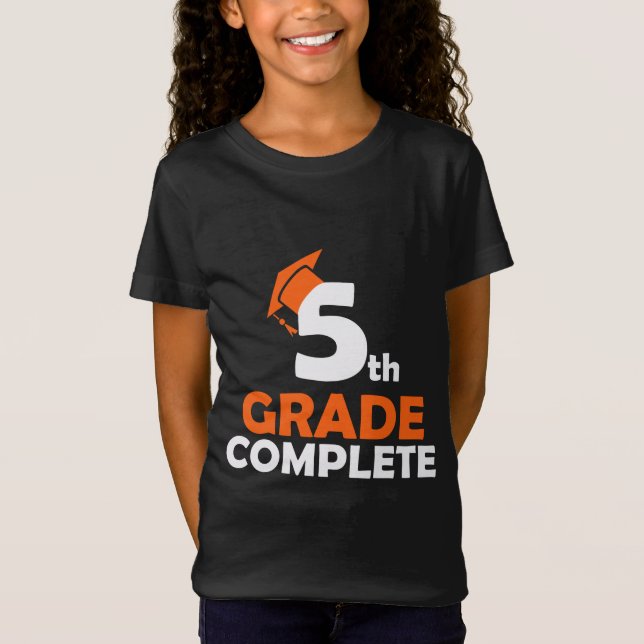 5th Grade Kids Gift Graduation School Present T-Shirt (Front)