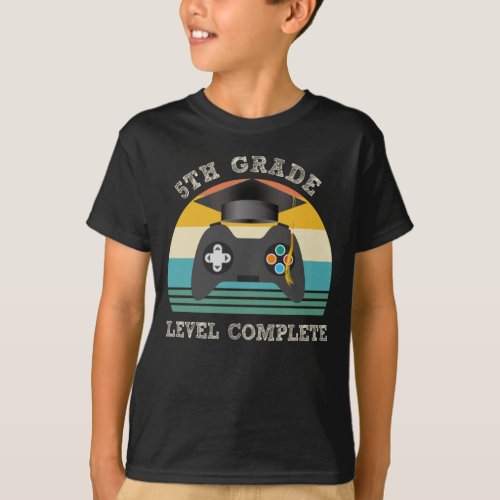 5th Grade Level Complete Cute Game Console T_Shirt
