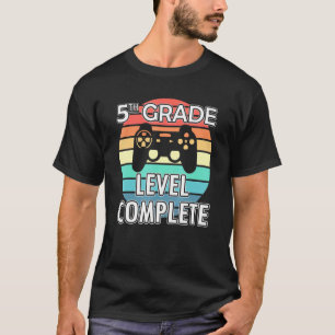 5th Grade Level Complete Fifth Grade Video Gamer G T-Shirt