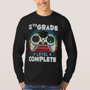 5th Grade Level Complete Gamer 5th Grade Graduatio T-Shirt