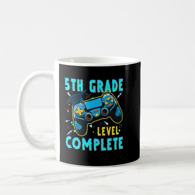 5th Grade Level Complete Graduation 2022 Class Fif Coffee Mug (Left)
