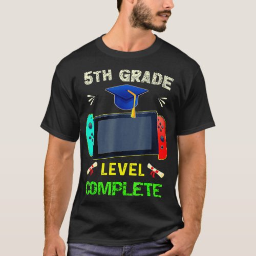 5th grade Level Complete Graduation gaming class 2 T_Shirt