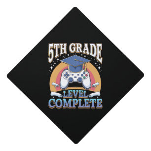 5th Grade Level Complete Graduation Gaming Gamer Cap Topper