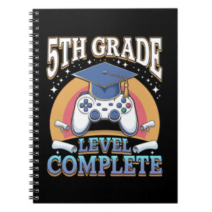 5th Grade Level Complete Graduation Gaming Gamer Notebook