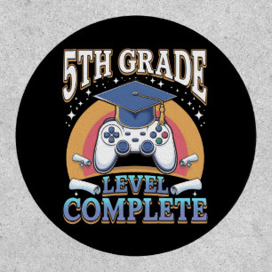 5th Grade Level Complete Graduation Gaming Gamer Patch