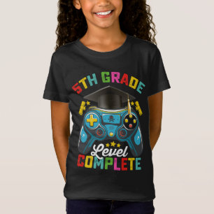 5th Grade Level Complete Graduation Gaming Gamer T-Shirt