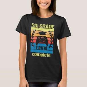 5th Grade Level Complete  Graduation Video Gamer C T-Shirt