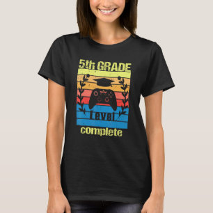 5th Grade Level Complete  Graduation Video Gamer T-Shirt