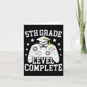 5th Grade Level Complete Student Graduation Video Card