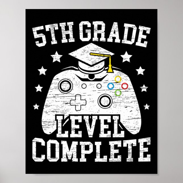 5th Grade Level Complete Student Graduation Video  Poster (Front)