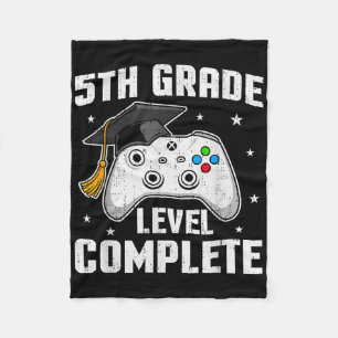 5th Grade Level Complete Video Game Fifth Grade Gr Fleece Blanket