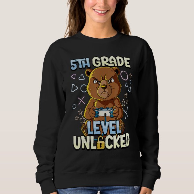 5th Grade Level Unlocked 2 Sweatshirt (Front)