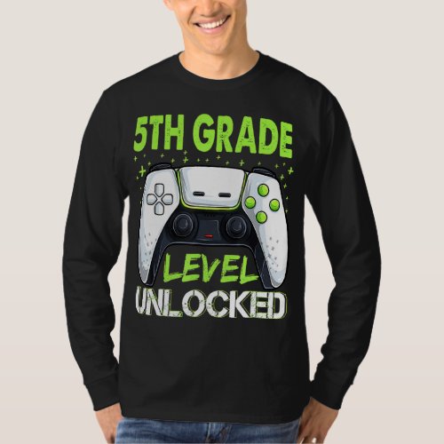 5th Grade Level Unlocked Apparel Back To School Ga T_Shirt