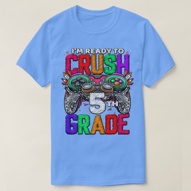 5th Grade Level Unlocked Game On 5th Grade Back To T-Shirt (Design Front)