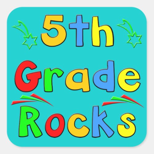 5th Grade Rocks Sticker