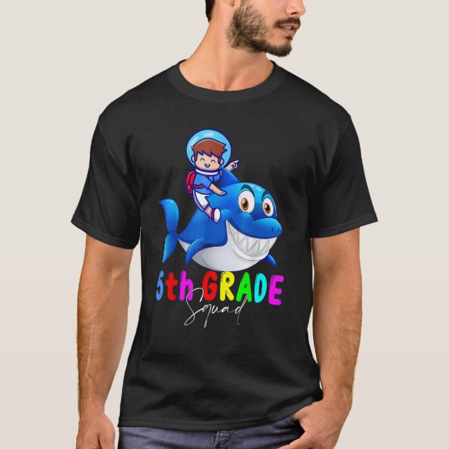 5th Grade Squad Teacher Kids Team Back To School B T-Shirt (Front)