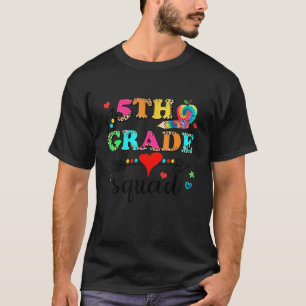 5th Grade Squad Teacher Student Back To School T-Shirt
