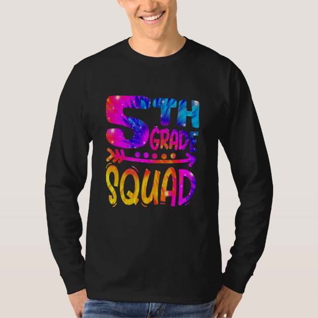 5th Grade Squad Teacher Student First Day Of Schoo T-Shirt (Front)