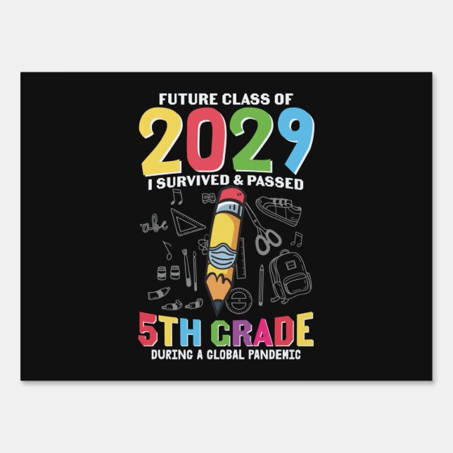 5th Grade Teacher 5th Grade During A Global Sign (Front)