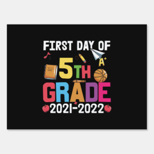 5th Grade Teacher First Day Of 5th Grade Sign