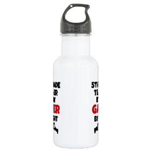 5th Grade Teacher Gamer Water Bottle