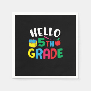 5th Grade Teacher Hello Fifth Grade Napkins