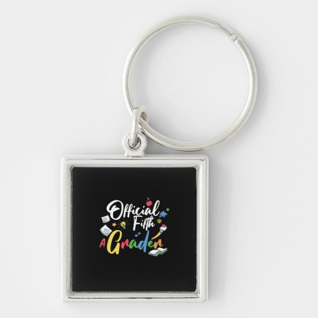 5th Grade Teacher Official Fifth Grade Keychain (Front)