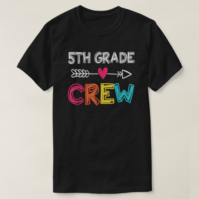 5th Grade Teacher T-Shirt Back To School 5th Grade (Design Front)