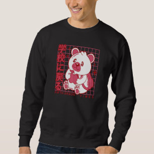 5th Grade Vibes Back to School Teddy Bear Japanese Sweatshirt