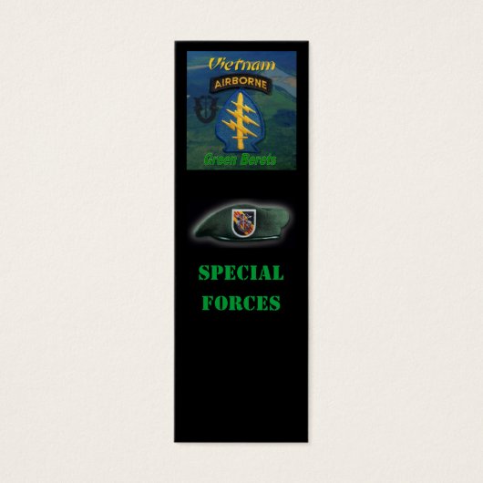 5th green berets special forces group bookmarker (Front)