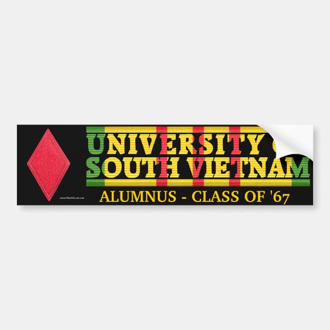 5th Inf. Div. - U of South Vietnam Alumnus Sticker (Front)