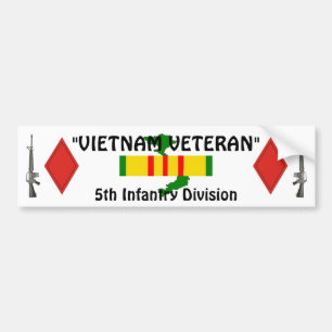 5th Inf Division Bumper Sticker