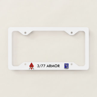 5th Infantry Division 3/77 Armor License Plate Frame