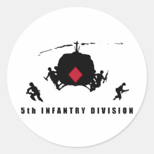 5th INFANTRY DIVISION Classic Round Sticker