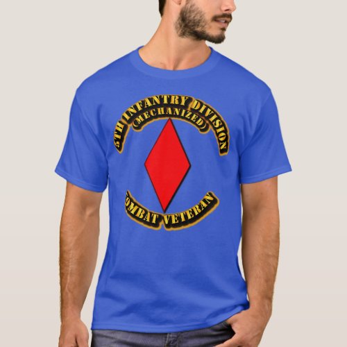 5th Infantry Division Combat Veteran T_Shirt