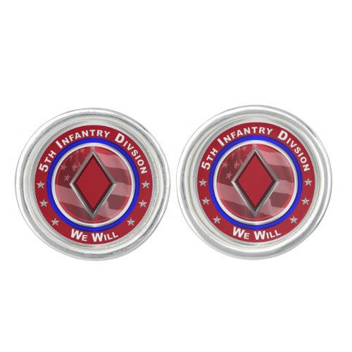 5th    Infantry Division Cufflinks