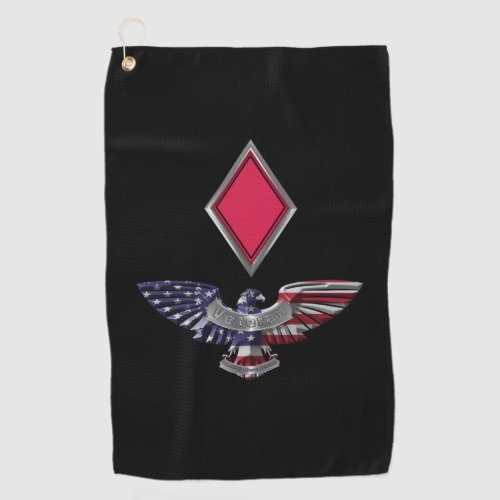 5th Infantry Division Customized Eagle Golf Towel