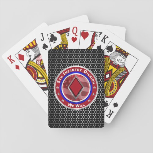 5th Infantry Division Playing Cards