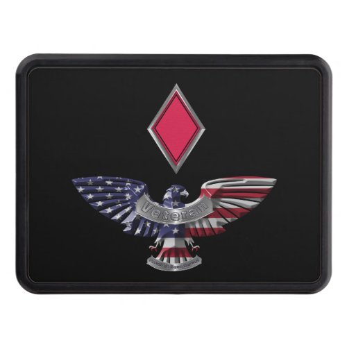 5th Infantry Division Red Devils Eagle  Hitch Cover