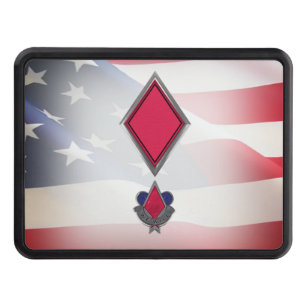 5th Infantry Division Red Devils Patch Hitch Cove Hitch Cover