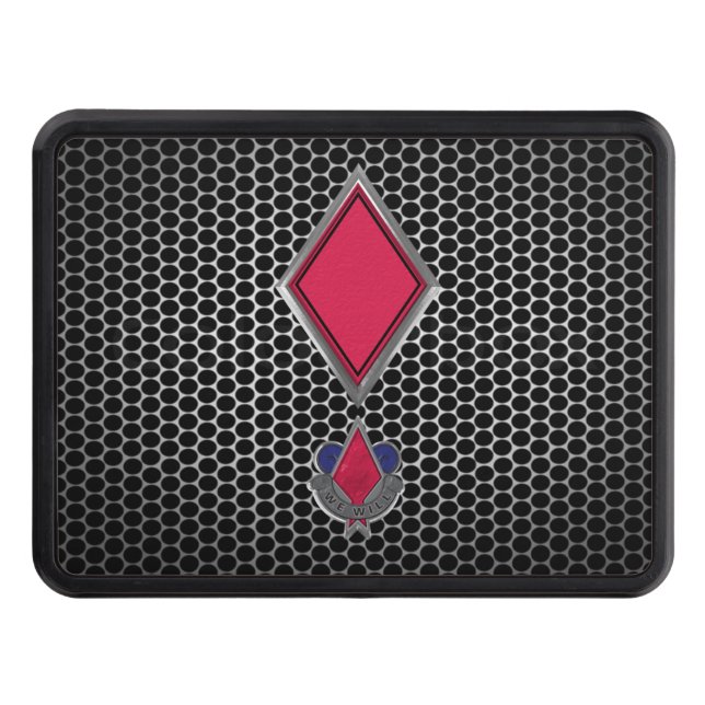 5th Infantry Division Red Devils Patch  Hitch Cover (Front)