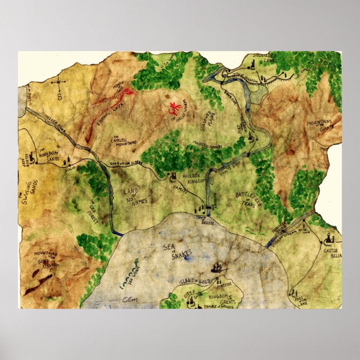 5th Map of the Forgotten Realm Poster | Zazzle.com