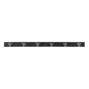 5th Night of Hanukkah Glitter Satin Ribbon