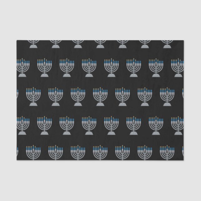 5th Night of Hanukkah Glitter Tissue Paper (Front)